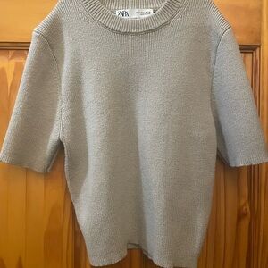 Zara Gray Knit Top